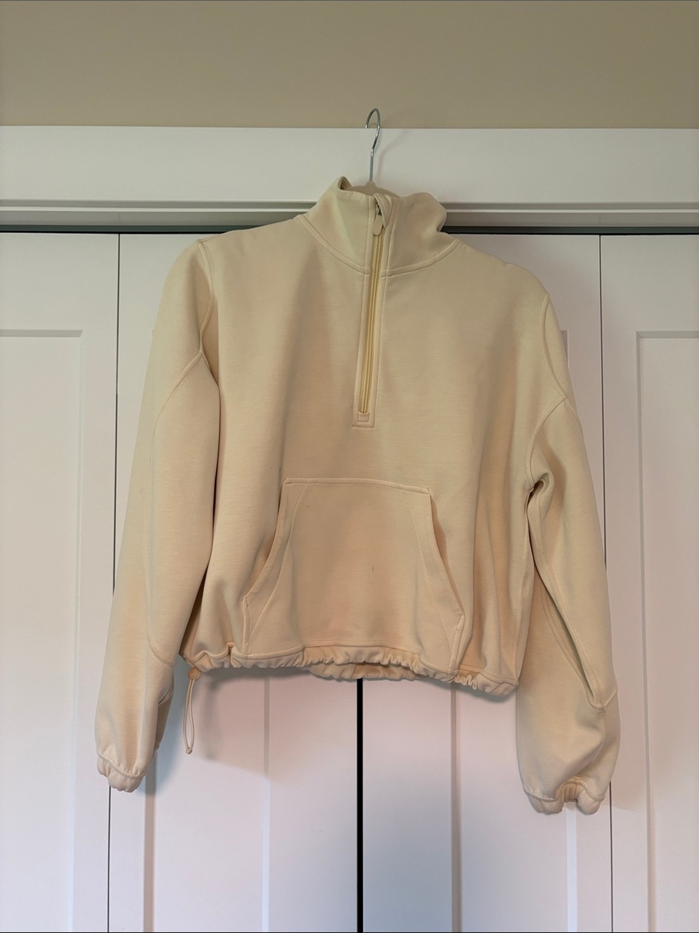 Lululemon Softstream Quarter Zip Cropped Turtleneck Pullover